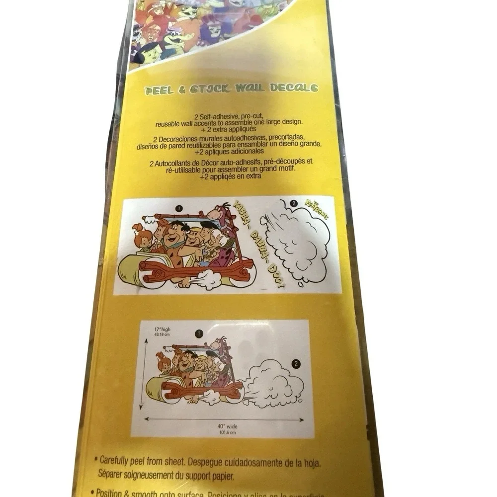 The‎ Flintstones Wall peel and stick wall decal hanna babera 17